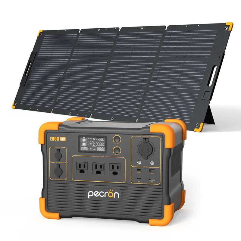 PECRON E600LFP + PECRON PV200 Solar Panel Bundle